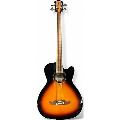 Used Fender FA450CE 3 Tone Sunburst Acoustic Bass Guitar
