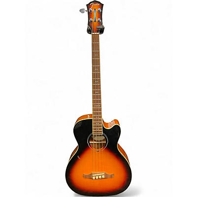 Used Fender FA450CE 3 Tone Sunburst Acoustic Bass Guitar