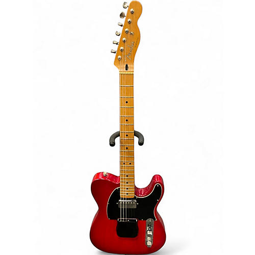 Used Fender FAT TELECASTER MIM TRANS RED BURST Solid Body Electric Guitar TRANS RED BURST