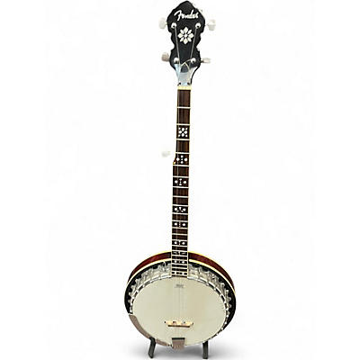 Used Fender FB54 5 String Cherry Banjo