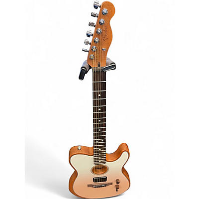 Used Fender FINNEAS ACOUSTASONIC TELECASTER  CAPPUCCINO Acoustic Electric Guitar