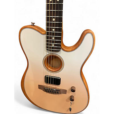 Used Fender FINNEAS Acoustasonic Telecaster Cappuccino Fade Acoustic Electric Guitar