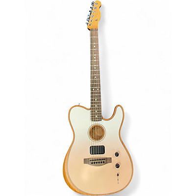 Used Fender FINNEAS Signature Acoustasonic Telecaster Acoustic-Electric  Cappuccino Fade Acoustic Electric Guitar