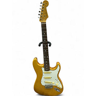 Used Fender FOTO FLAME STRATOCASTER NATRUAL Solid Body Electric Guitar