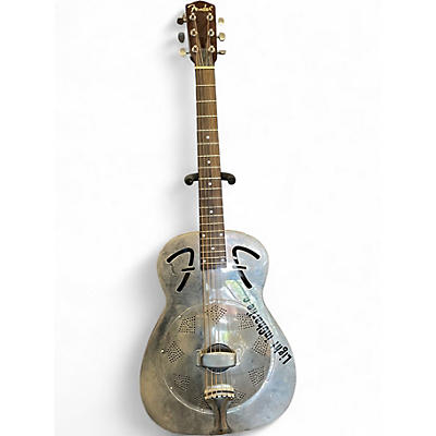 Used Fender FR48 Chrome Resonator Guitar