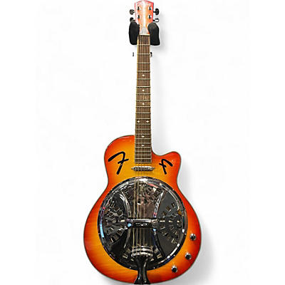 Used Fender FR50CE Cutaway 2 Color Sunburst Resonator Guitar