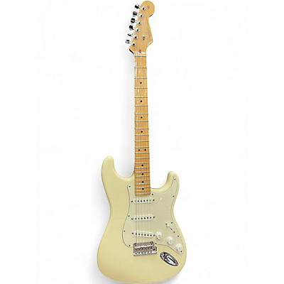 Used Fender FSR American Standard Stratocaster Olympic White Solid Body Electric Guitar
