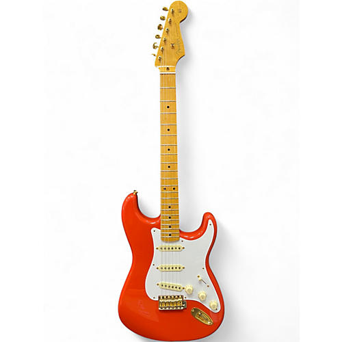 Used Fender FSR Classic 50s Stratocaster Fiesta Red Solid Body Electric Guitar Fiesta Red