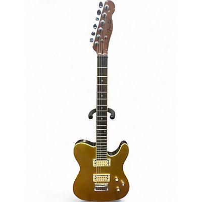 Used Fender FSR Custom Telecaster HH Metallic Gold Solid Body Electric Guitar