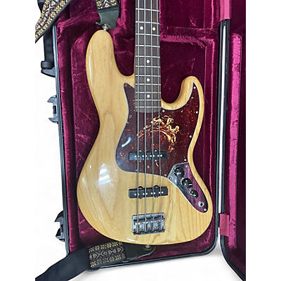 Used Fender FSR Deluxe Jazz Bass Natural Electric Bass Guitar