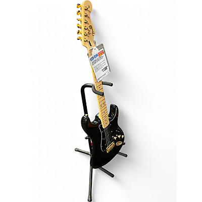 Used Fender FSR Standard Stratocaster Black and Gold Solid Body Electric Guitar
