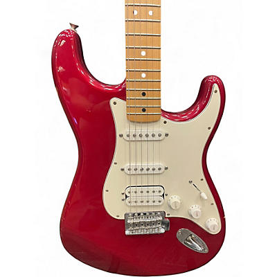 Used Fender FSR Standard Stratocaster Candy Apple Red Solid Body Electric Guitar