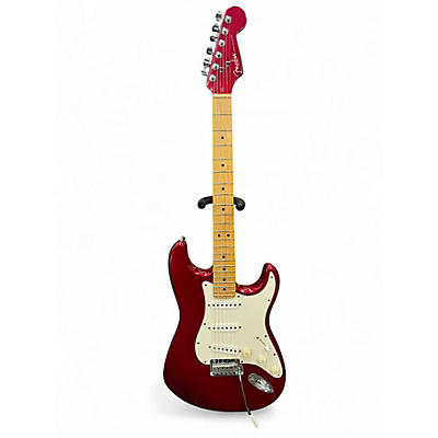 Used Fender FSR Standard Stratocaster Candy Apple Red Solid Body Electric Guitar
