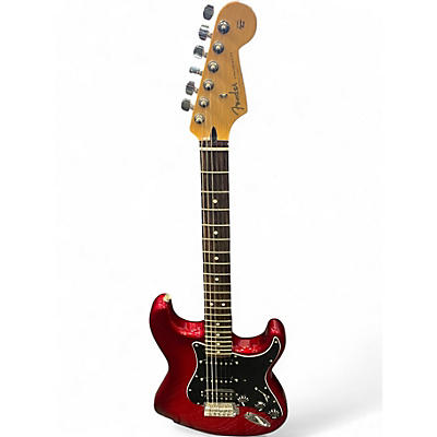 Used Fender FSR Standard Stratocaster HSS Candy Red Burst Solid Body Electric Guitar