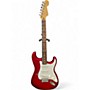 Used Fender FSR Standard Stratocaster HSS Candy Red Burst Solid Body Electric Guitar Candy Red Burst
