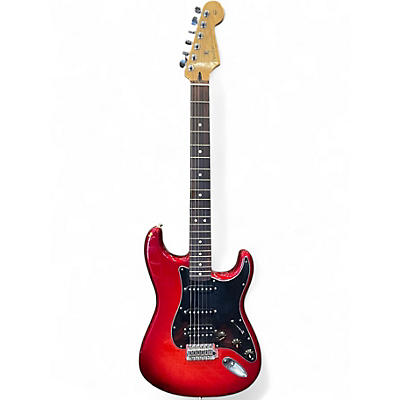 Used Fender FSR Standard Stratocaster HSS Candy Red Burst Solid Body Electric Guitar