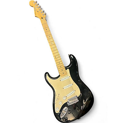Used Fender FSR Standard Stratocaster Left Handed Black and White Electric Guitar