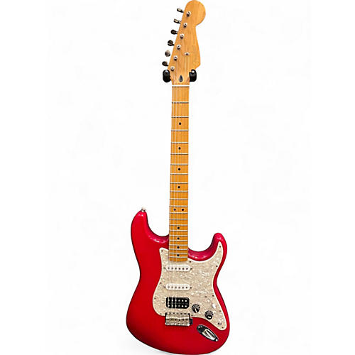 Used Fender FSR Standard Stratocaster Trans Red Solid Body Electric Guitar Trans Red