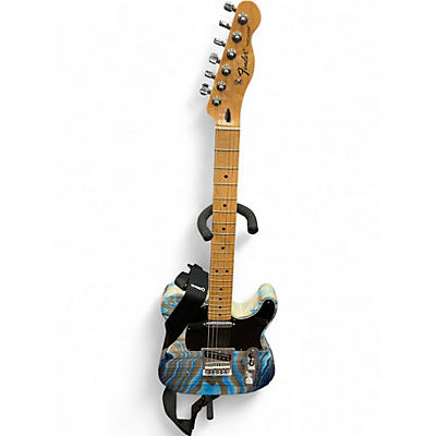 Used Fender FSR Standard Telecaster Blue Swirl Solid Body Electric Guitar