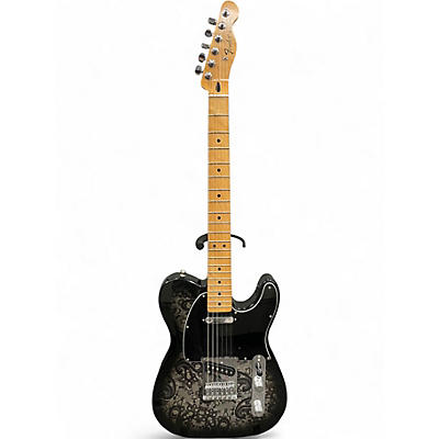 Used Fender FSR Standard Telecaster black paisley Solid Body Electric Guitar