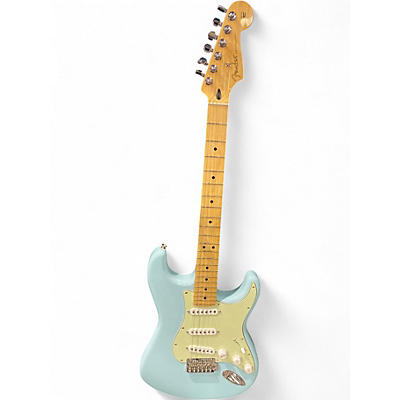 Used Fender FSR Tex Mex Stratocaster Sonic Blue Solid Body Electric Guitar