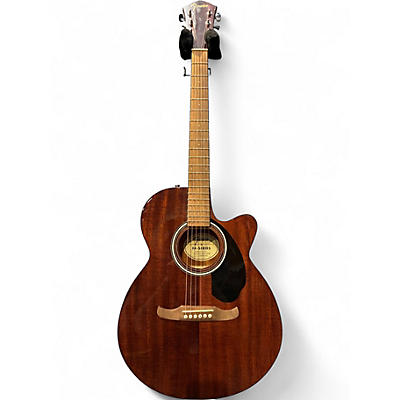 Used Fender Fa135CE All Mahogany Natural Acoustic Electric Guitar