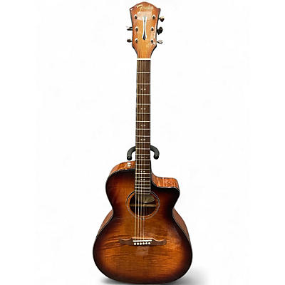 Used Fender Fa345ce auditorium Sunrise Tea Burst Acoustic Electric Guitar