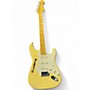 Used Fender  Fender Eric Johnson Thinline Stratocaster Alpine White Solid Body Electric Guitar Alpine White