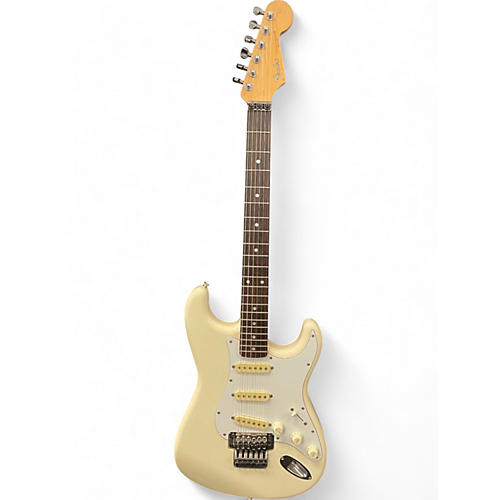 Fender Used Fender Fender Japan Standard Strat w/ Kahler Trem Vintage White Solid Body Electric Guitar Vintage White