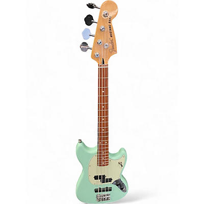 Used Fender Fender Limited Edition Player Mustang PJ Surf Green Electric Bass Guitar