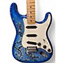 Used Fender Fender Special Edition David Lozeau Art Stratocaster 2016 -  Blue Solid Body Electric Guitar Blue