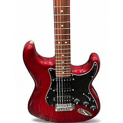 Used Fender  Fender Special Edition Player Stratocaster HSS Candy Red Burst Solid Body Electric Guitar