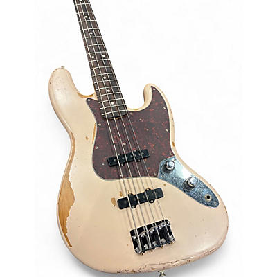 Used Fender Flea Signature Jazz Bass Modified Shell Pink Electric Bass Guitar