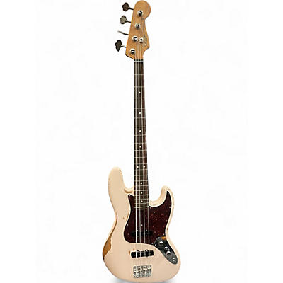 Used Fender Flea Signature Jazz Bass Shell Pink Electric Bass Guitar