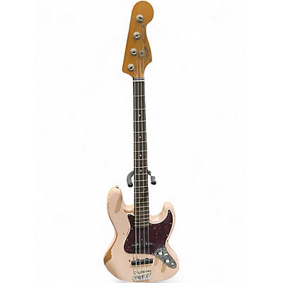 Used Fender Flea Signature Jazz Bass Shell Pink Electric Bass Guitar