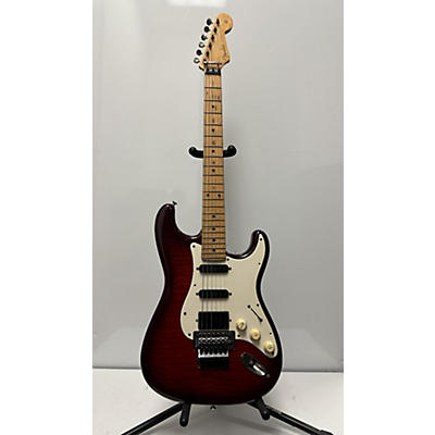 Fender Used Fender Floyd Rose Standard Stratocaster Foto Flame Crimson Burst Solid Body Electric Guitar