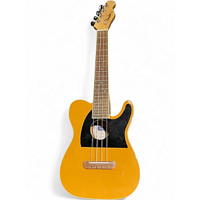 Used Fender Fullerton Tele Uke BTB Natural Ukulele