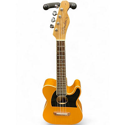 Used Fender Fullerton Tele Uke Butterscotch Blonde Ukulele
