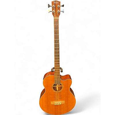 Used Fender GB41SCE Natural Acoustic Bass Guitar