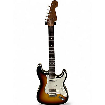 Used Fender GC EXCLUSIVE DOUBLE BOUND JOURNYMAN CUSTOM SHOP STRATOCASTER 3 Tone Sunburst Solid Body Electric Guitar