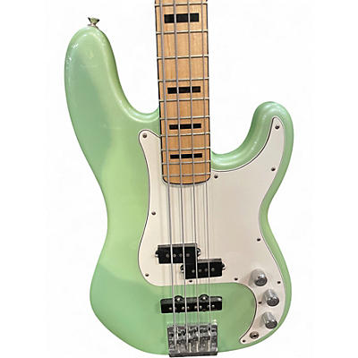 Used Fender GC FSR Deluxe Precision Bass Special Sea Foam Green Metallic Electric Bass Guitar