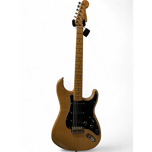 Used Fender GC LTD ASH STRAT SATIN MN Natural Solid Body Electric Guitar Natural