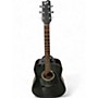 Used Fender GEMINI III Black Acoustic Guitar Black