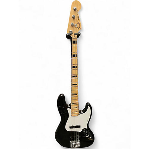 Used Fender Geddy Lee Signature Jazz Bass Black and White Electric Bass Guitar Black and White