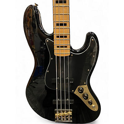 Used Fender Geddy Lee Signature Jazz Bass w/ EMGs Black Electric Bass Guitar