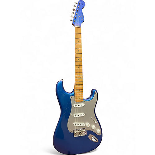 Used Fender H.E.R. Stratocaster Blue Marlin Solid Body Electric Guitar Blue Marlin