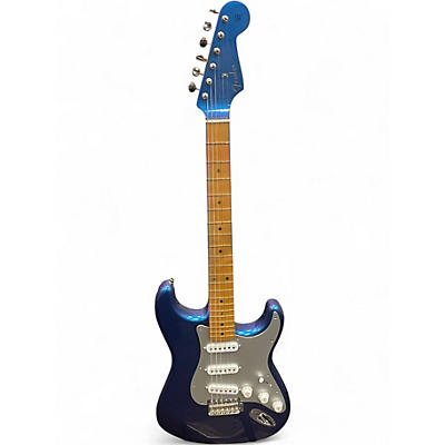 Used Fender H.E.R. Stratocaster Blue Solid Body Electric Guitar