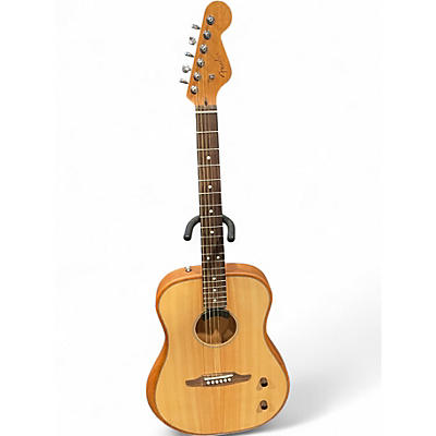 Used Fender HIGHWAY DREADNAUGHT Natural Acoustic Electric Guitar