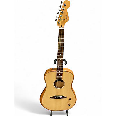 Used Fender HIGHWAY DREADNOUGHT Natural Acoustic Electric Guitar
