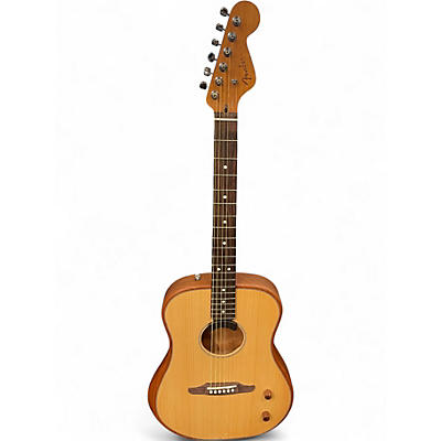 Used Fender HIGHWAY DREADNOUGHT Natural Acoustic Electric Guitar